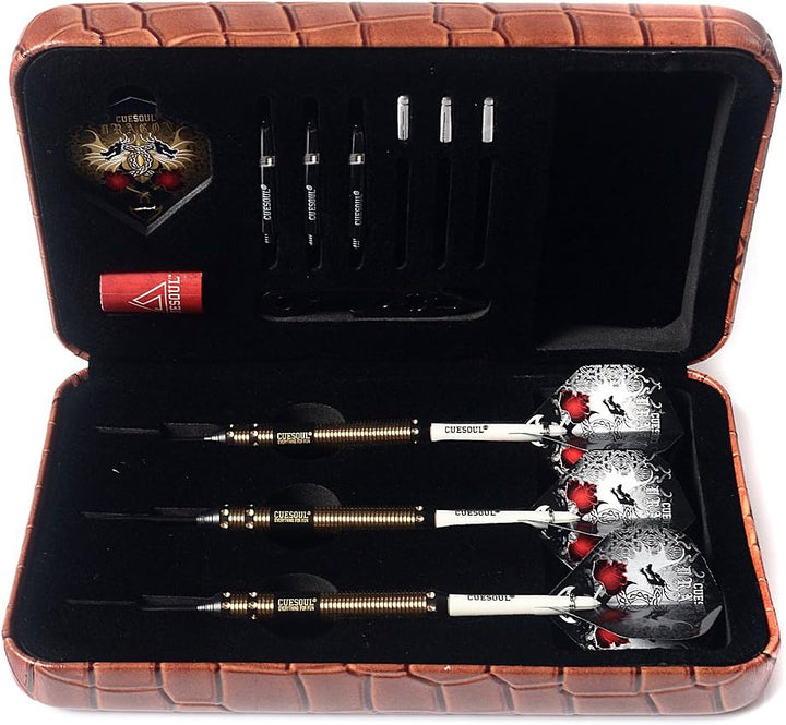 CUESOUL Dragon Deluxe Messing Steel Dartpfeile, 21 Gramm J2108 25 Gramm, J2108 25 Gramm