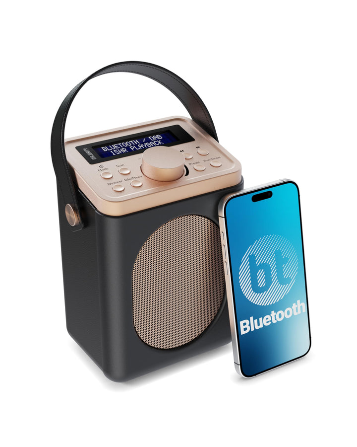 MAJORITY Little Shelford DAB Plus Radio | Küchenradio UKW mit Bluetooth | Radio Batteriebetrieben mi
