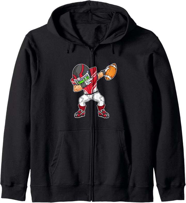 Lustiges Football Dabbing Jungen Geschenkidee Dab Football Kapuzenjacke