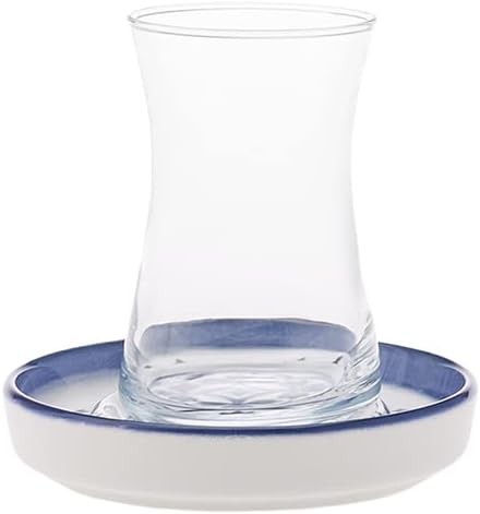 KARACA 153.03.06.7766 Tea Set, Steingut, Zeher Blue, Blu