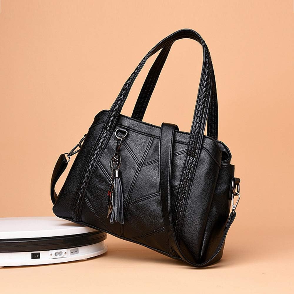 Coolives Damen Hobo Schultertasche Tasche mit Schultergurt Umhängetasche Handtasche aus PU-Leder EIN