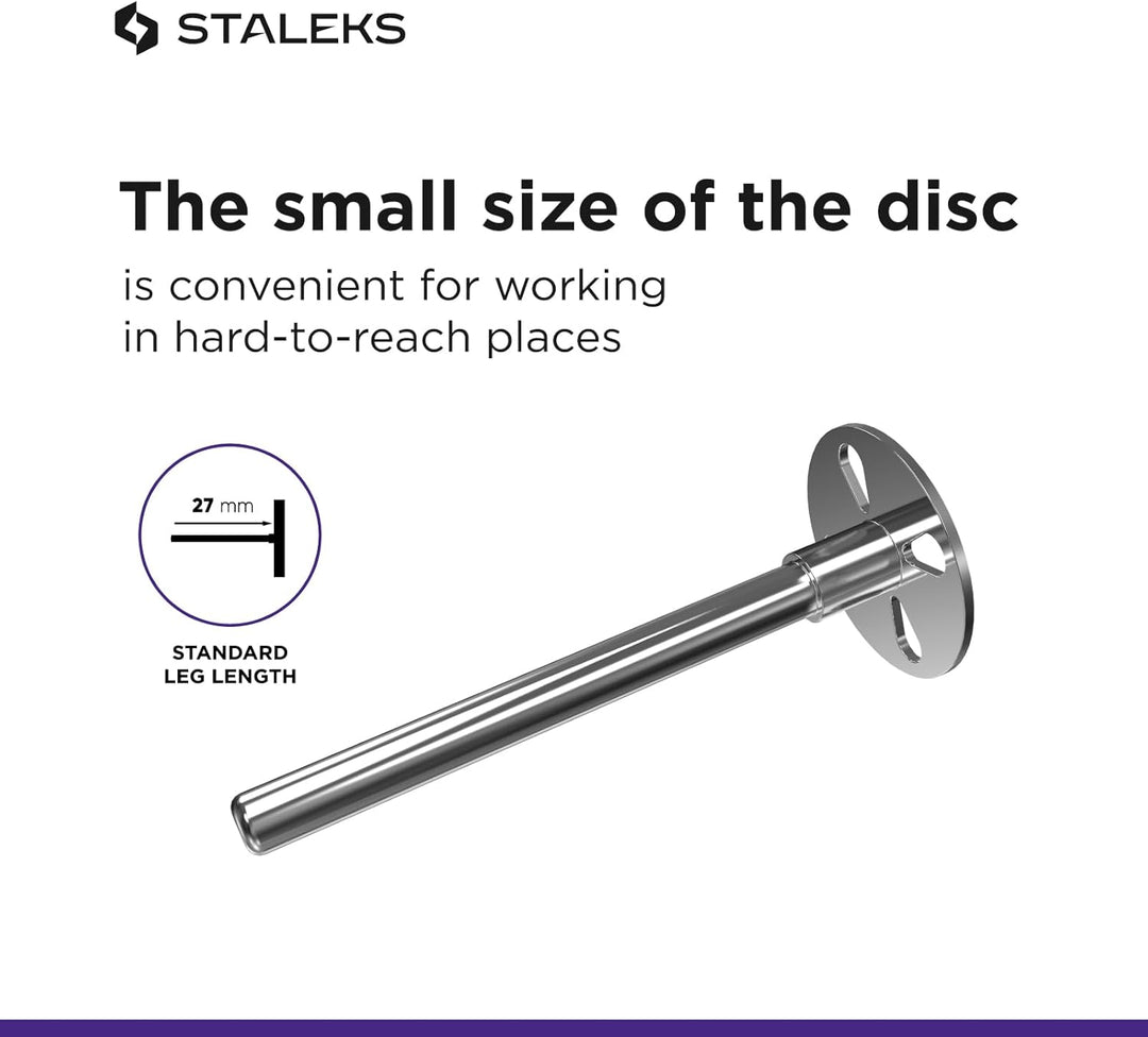 STALEKS Pododisc 10 mm Pediküre + 5 Nachfüllpackungen Limette 180 Grit Professioneller Haushaltsgebr