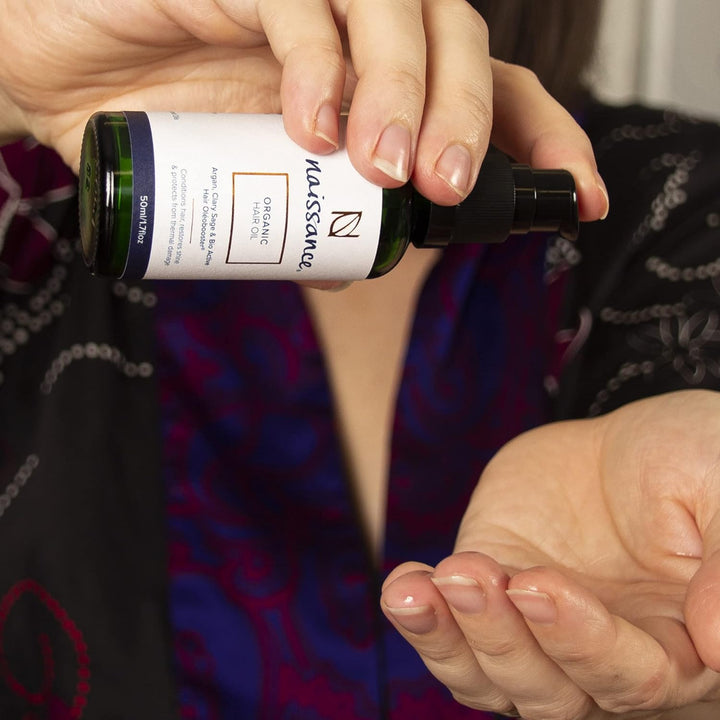 Naissance Bio-Haaröl 50ml - Pflegendes Haar-Serum mit Arganöl für Haarwachstum - Natürliche Behandlu