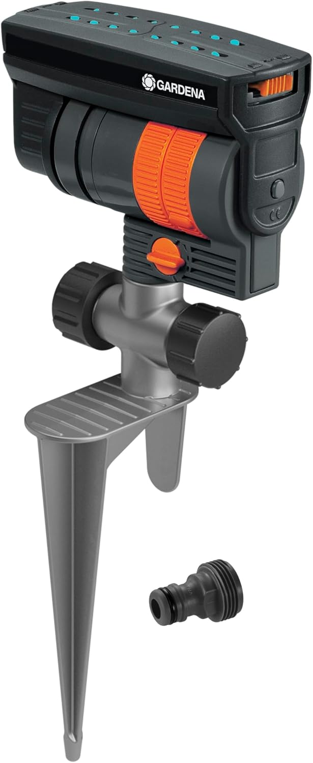 Gardena Oszillierender Sprinkler „ZoomMaxx“ auf Metallstufenspitze Schwingend