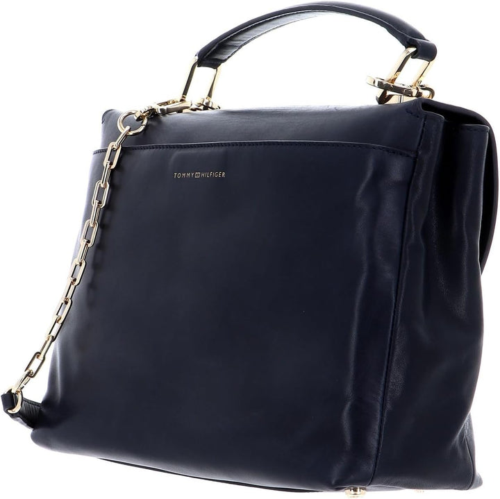 Tommy Hilfiger Soft Turnlock Satchel Sky Captain