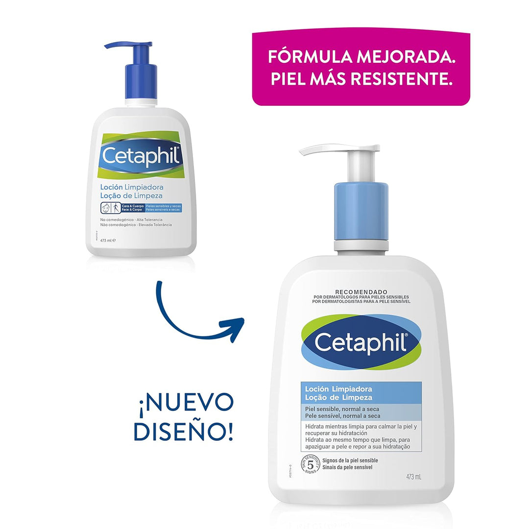 Cetaphil Locion Limpiadora 500 Ml Unparfümiert 473 ml (1er Pack), Unparfümiert 473 ml (1er Pack)
