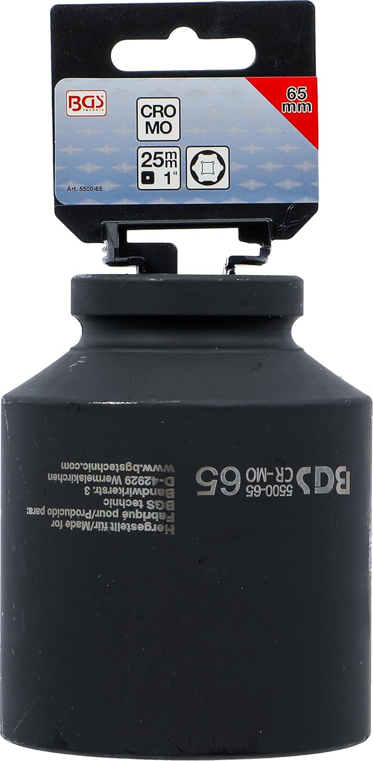 BGS 5500-65 | Kraft-Steckschlüssel-Einsatz Sechskant, tief | 25 mm (1") | SW 65 mm Schlüsselweite: 6