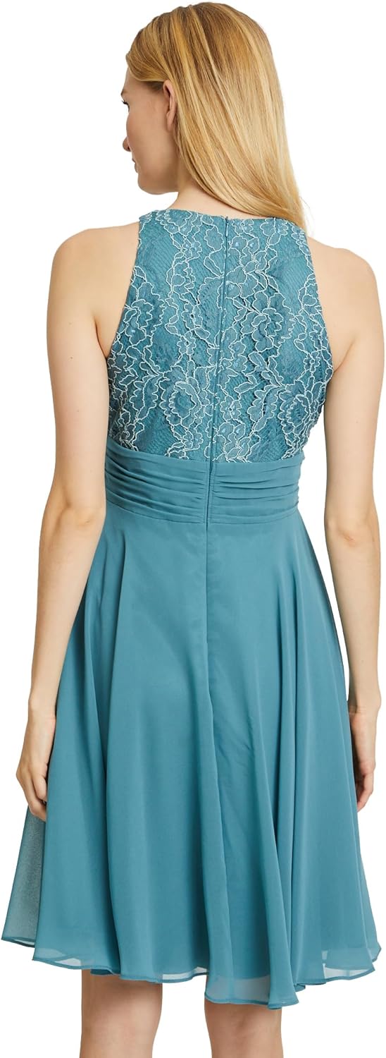 Vera Mont Damen 0223/4825 Kleid 34 Smoky Teal, 34 Smoky Teal