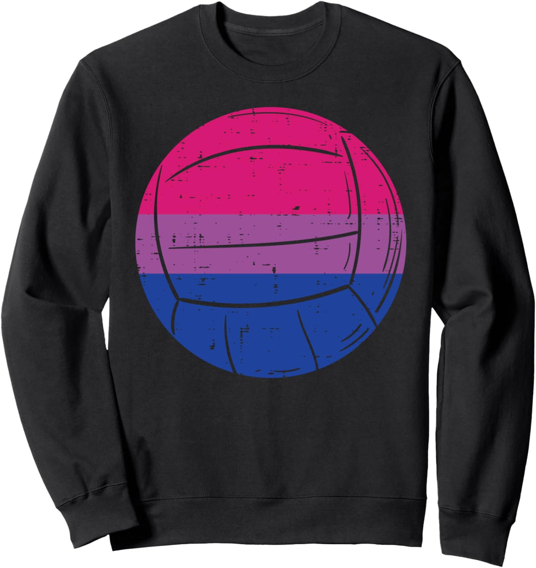 Bisexuelle Flagge Volleyball Bi Pride Month LGBTQ Ally LGBT Sweatshirt