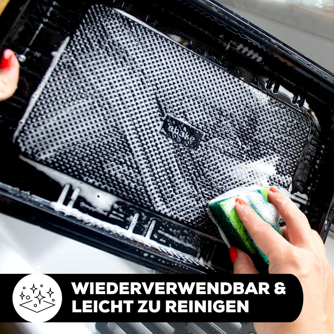 5er-Set Serviertabletts – 45 x 31 x 7,5 cm Servierplatte mit Deckel für Buffet Zubehör Partys und Ca