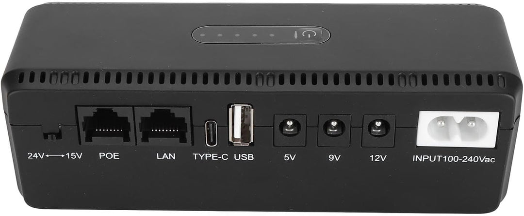 USV-Batterie-Backup, 10400 MAh Unterbrechungsfreie Stromversorgung mit 15 V 24 V POE-Anschlüssen und