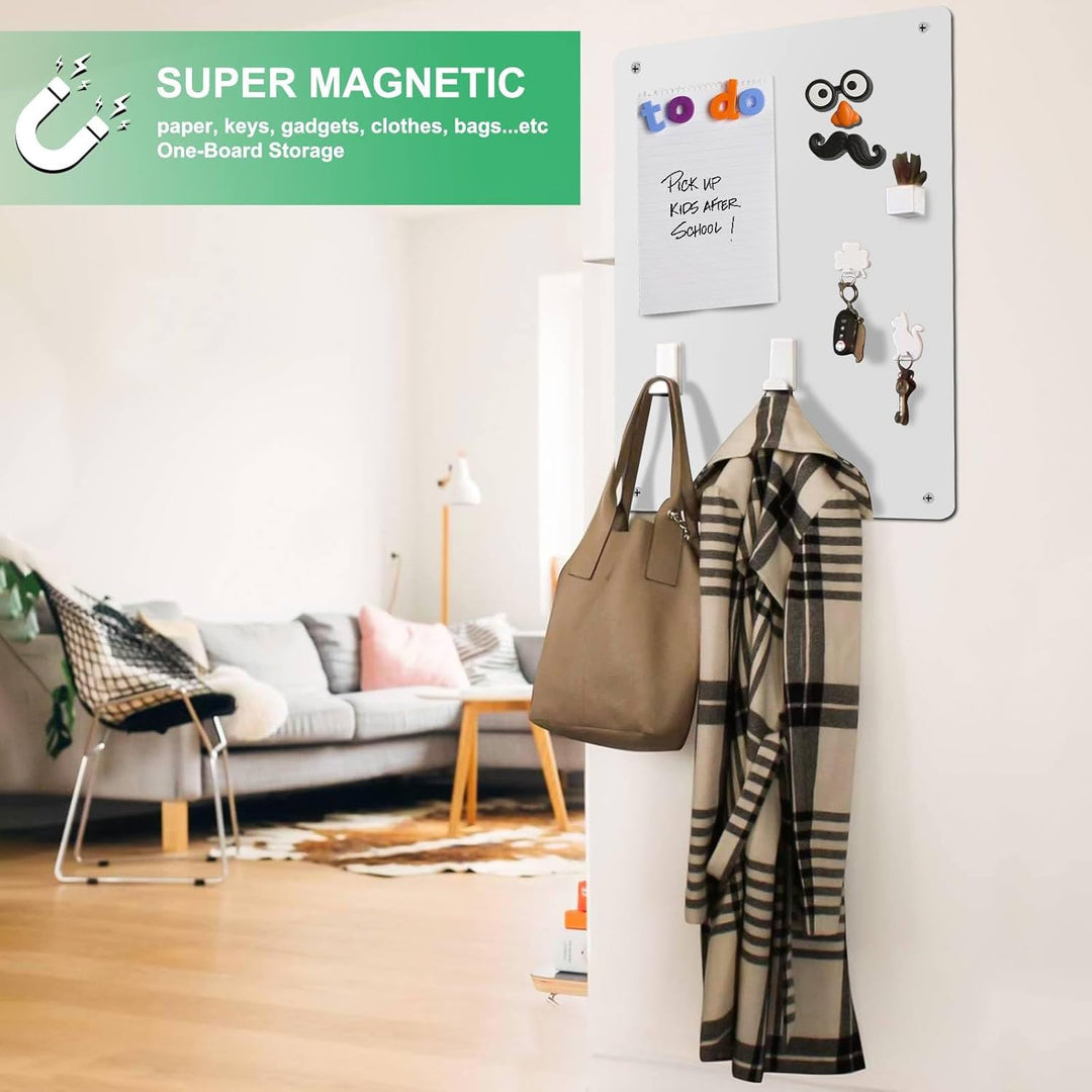 Raweao Kleine Magnettafel Magnetboard, Weiss Magnetische Wandtafeln zum Sammeln Kühlschrankmagneten