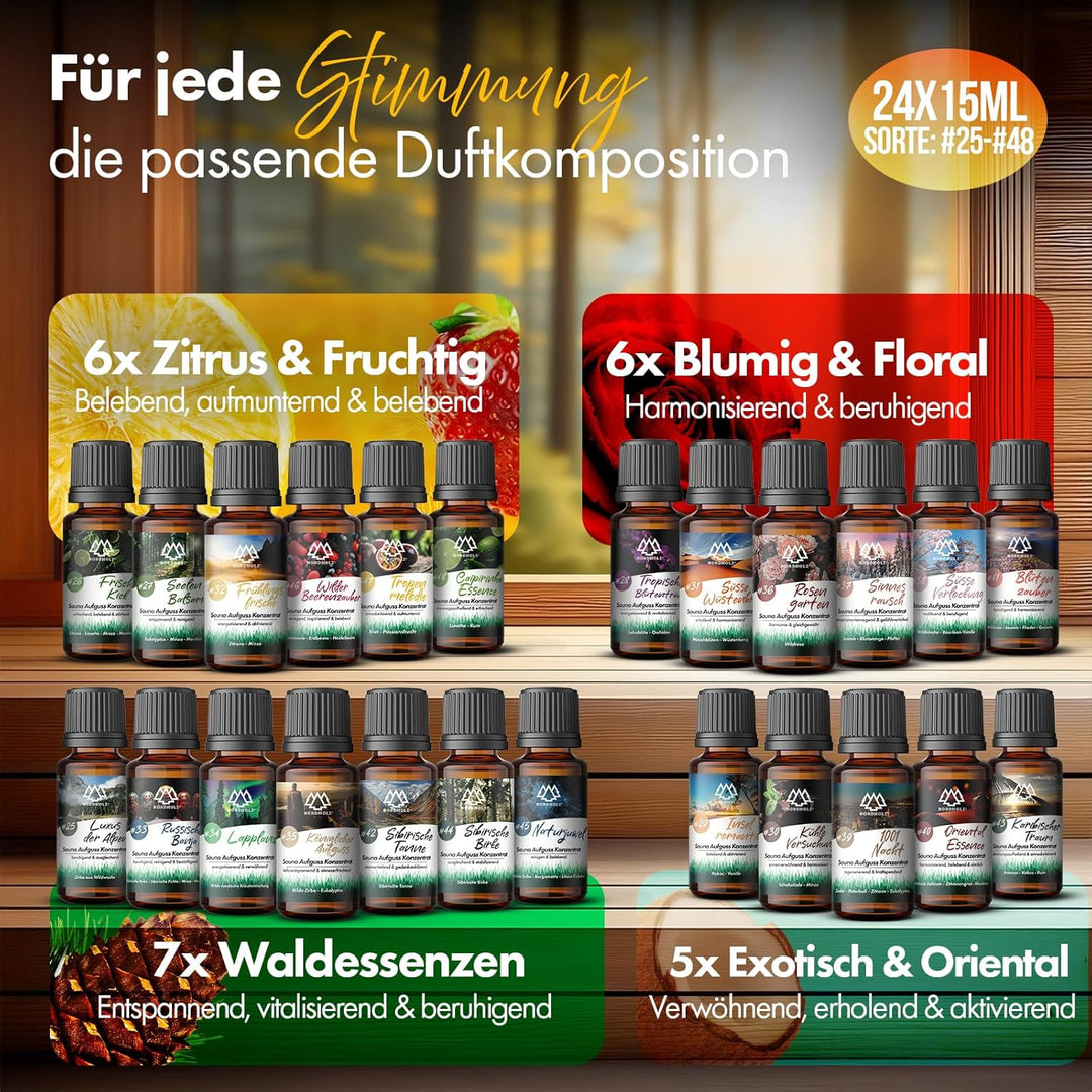 NORDHOLZ® Saunaaufguss Discovery Box 24x15ml [ 