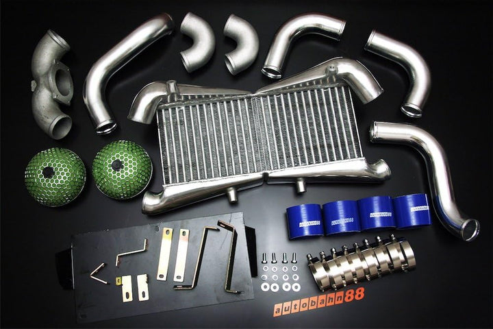 Autobahn88 Front-Ladeluftkühler Komplettes FMIC-Kit, kompatibel mit Nissan Fairlady Z32 300ZX VG30DE