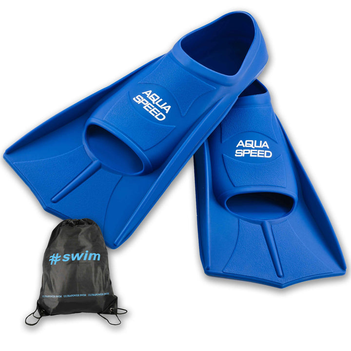 Aqua Speed Kurze Schwimmflossen für Erwachsene und Kinder I HIGH TECH | weiche Trainingsflossen I le