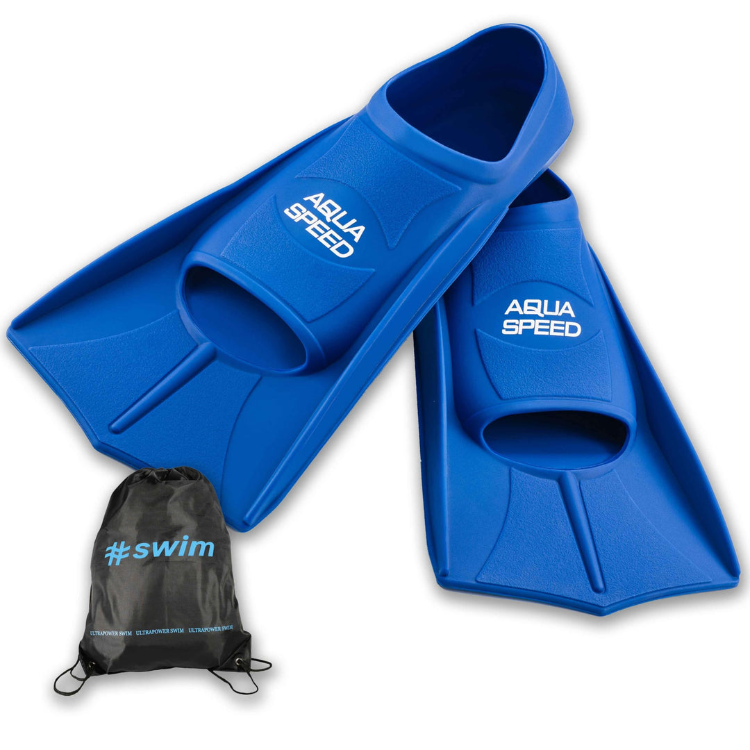 Aqua Speed Kurze Schwimmflossen für Erwachsene und Kinder I HIGH TECH | weiche Trainingsflossen I le