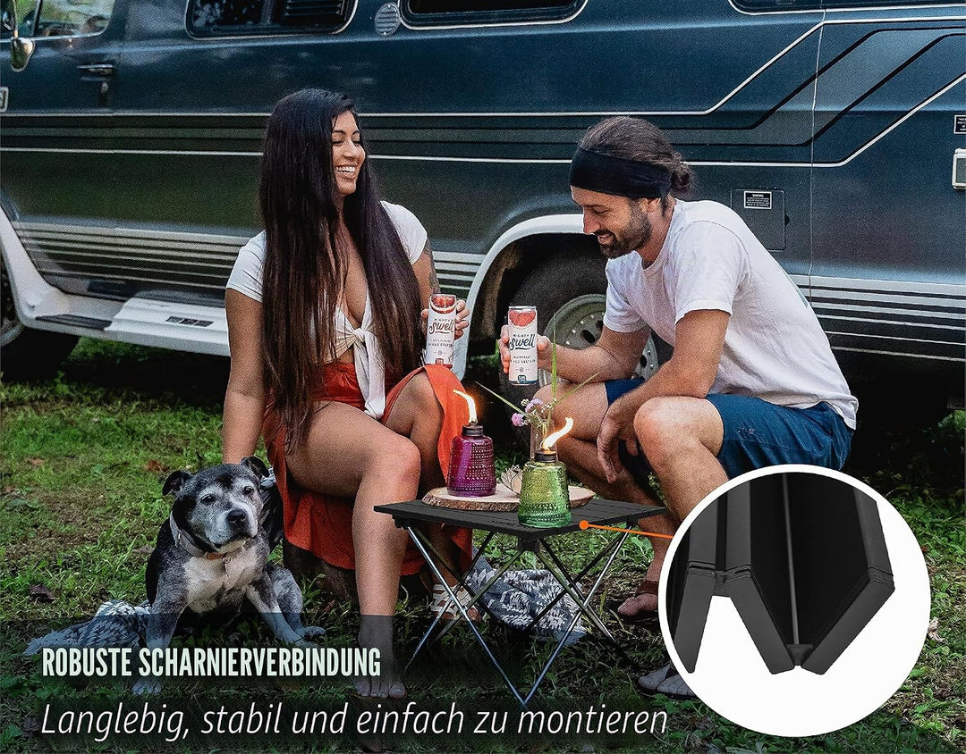 TREKOLOGY Tisch Kleiner Campingtisch Camping Beistelltisch Der Zusammenklappbar Leicht Zelttisch Kla