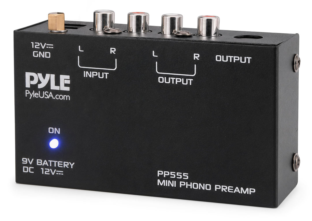 Pyle Stereo Verstärker – Phono Preamp – Phono Verstärker für Plattenspieler RCA Ein- &amp; Ausgang als P