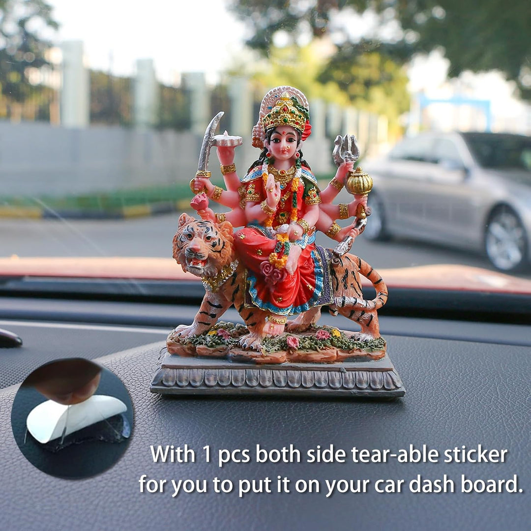 Kleine Maa Durga MATA Statue – 10,4 cm H Durga Skulptur Indien Gott Hindu-Göttin Murti Hindu Pooja A