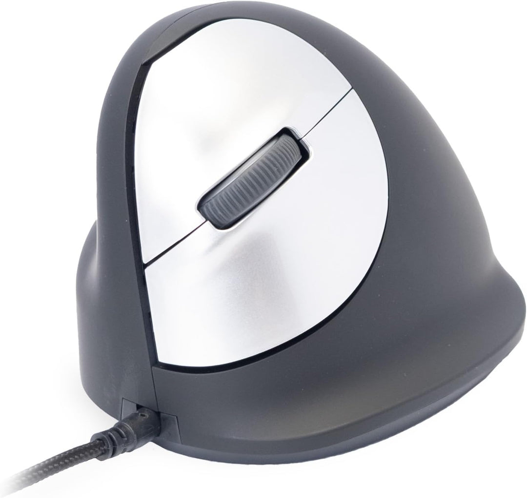 R-Go HE Ergonomische Maus, Für linkshänder, Mit Break-Software, (USB C Kabelkabelgebunden + USB A Ko