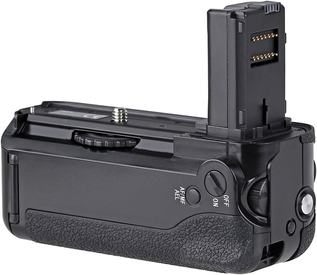 ayex Batteriegriff AX-A7/A7R/A7S Passend für Sony A7, A7R, A7S (ähnlich VG-C1EM) + 2 x ayex Akku NP-
