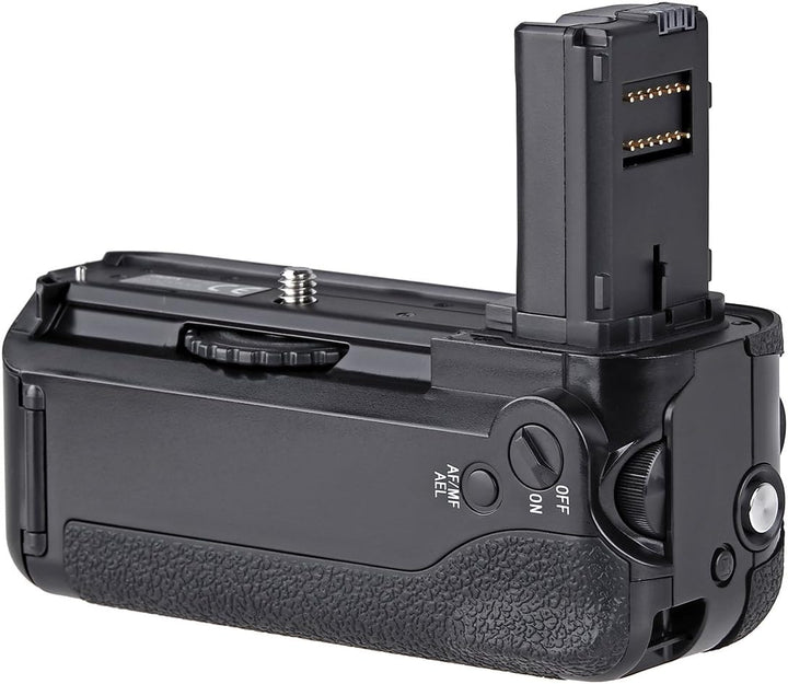 ayex Batteriegriff AX-A7/A7R/A7S Passend für Sony A7, A7R, A7S (ähnlich VG-C1EM) + 2 x ayex Akku NP-