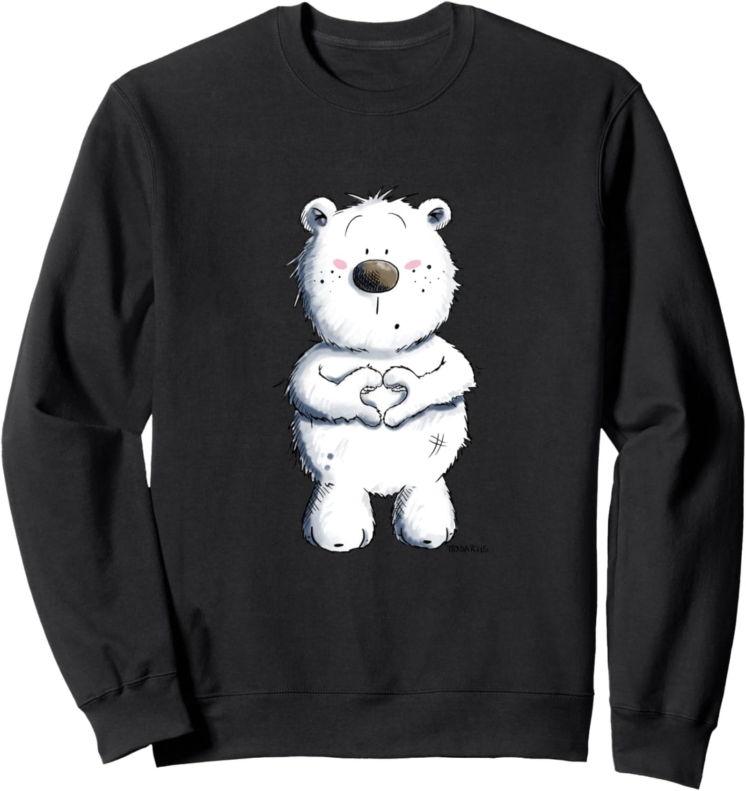 Bär Mit Herz I Knuddel Teddy Bärchen I Love Comic Fun Sweatshirt