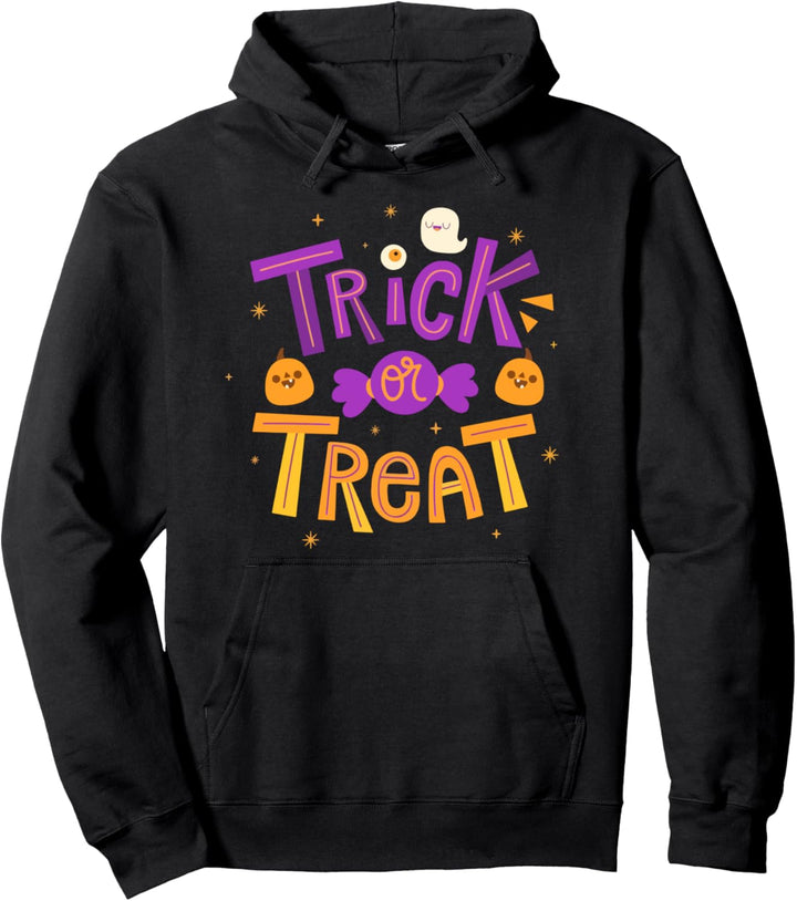 Trick or Treat - Netter Geist Kürbis Süssigkeit Halloween Pullover Hoodie