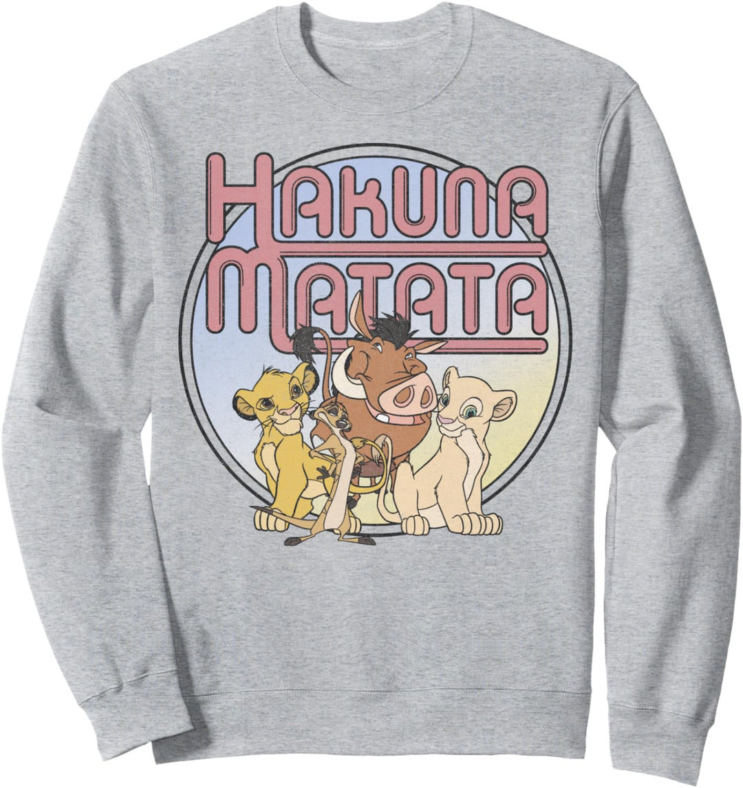 Disney Lion King Retro Hakuna Matata Simba And Friends Sweatshirt
