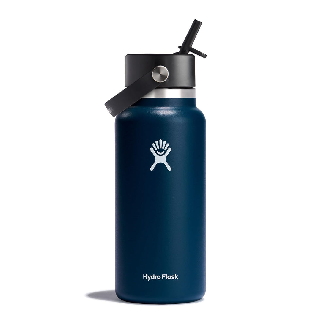 HYDRO FLASK - Trinkflasche 946ml (32oz) mit Strohdeckel - Vakuumisolierte, Wiederverwendbare Flasche