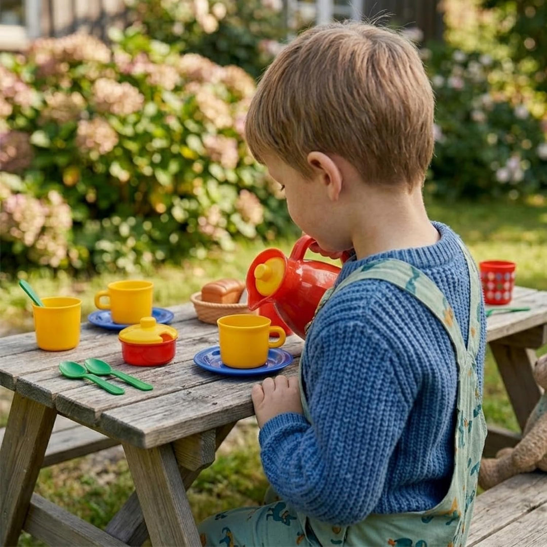 Dantoy - Coffee Set for 4 - Pretend Play for Children 2+ years old - 17 Pieces- Toys for Kids – Mult