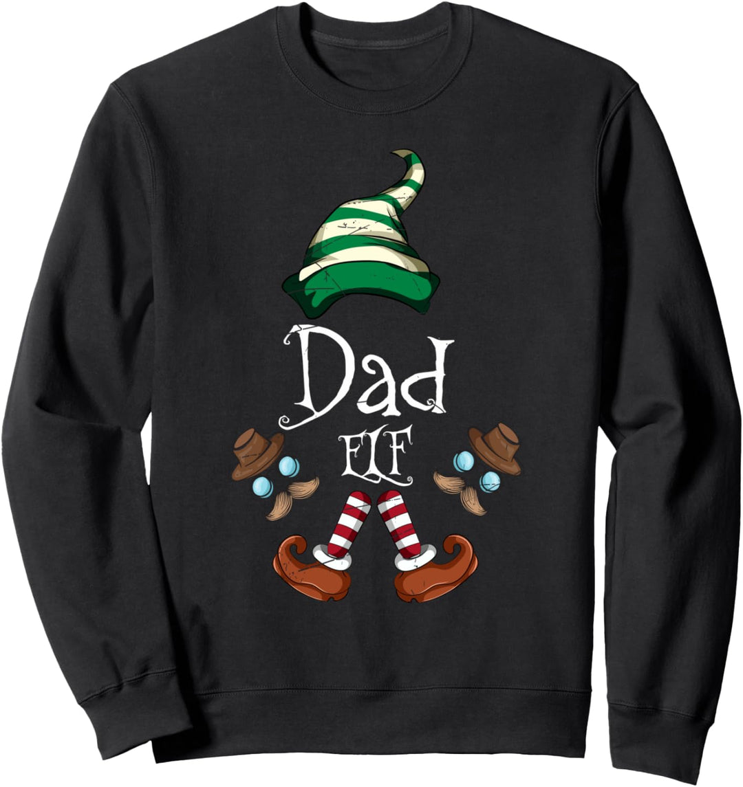 Frohe Weihnachten Pajama Geschenk Papa Elfe Sweatshirt