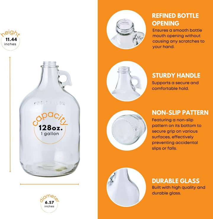 FastRack Stopper/Airlock Glasfermenter/Krug, 3,5 l, transparent Farblos