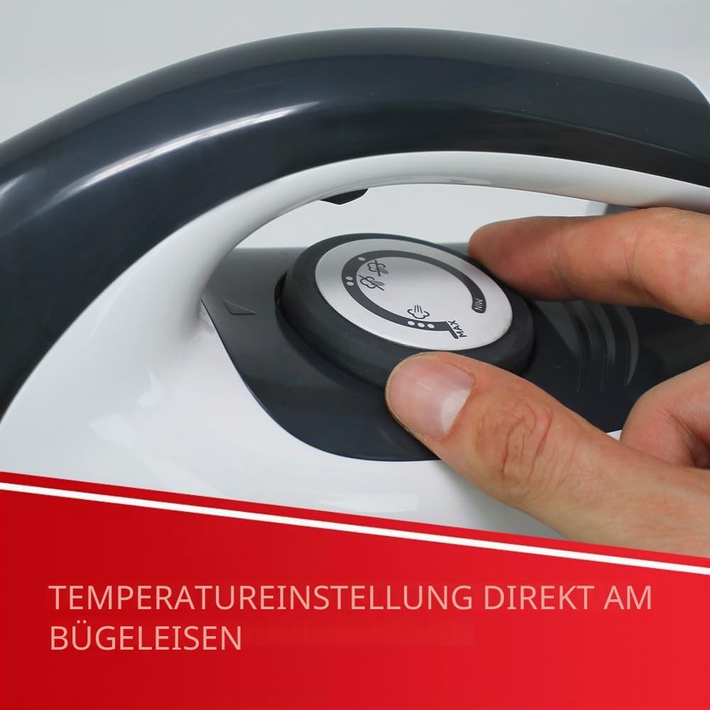 Polti PLEU0239 Vaporella Simply 10.12 Dampfbügeleisen, 2200, Keramik, 1.5 liters, Grau/Weiss