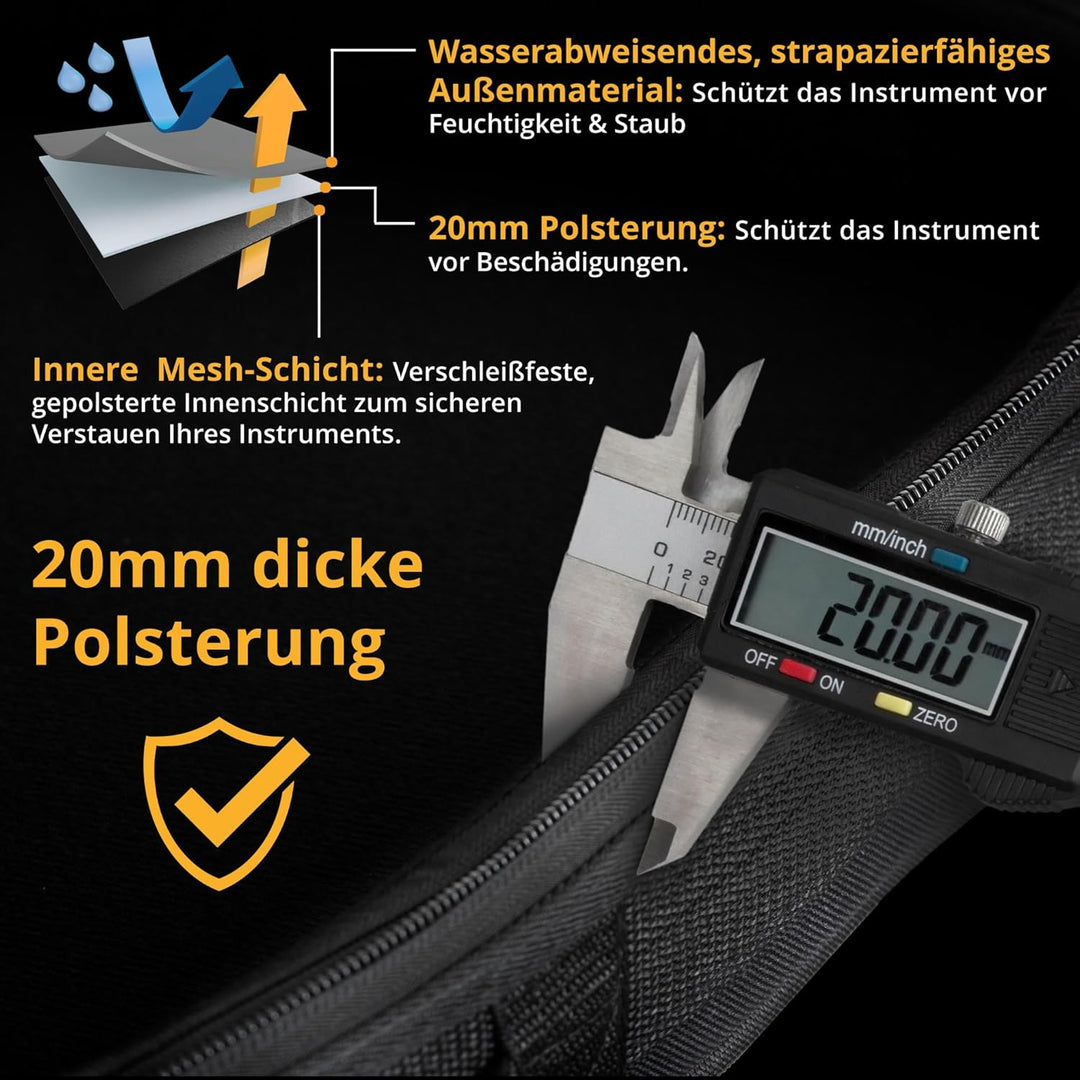 McGrey KBT-3222-88 Keyboardtrolley - Trolley-Gigbag für Keyboard & Piano mit 88 Tasten - Leicht, kom