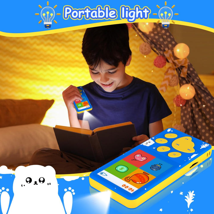 MP3-Player für Kinder, 32GB Kinder MP3-Player mit Bluetooth, Lautsprecher, Taschenlampe, Spiele, Voi