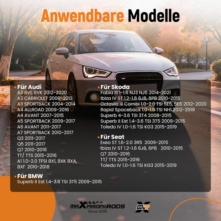 maXpeedingrods 8K9827505A Heckklappenschloss Hinten für Audi A1 A3 A4 A5 A6 A7 Q3 Q5 Q7 TT Kofferrau