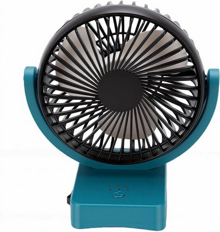 Tragbarer Kabelloser Baustellenventilator, Passend für PARKSIDE 20 V, Bürstenloser Motor, USB A und