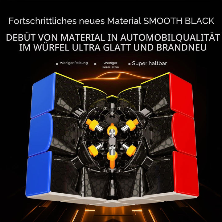 GAN 15 Maglev Zauberwürfel Magnetisch Speed Cube 3x3, Magischer Speed Cube, mit Flügelförmige Numeri