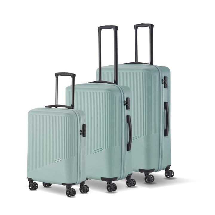 travelite 4-Rad Koffer Set 3 teilig Grössen L/M/S, Gepäck Serie BALI: ABS Hartschalen Trolleys mit T