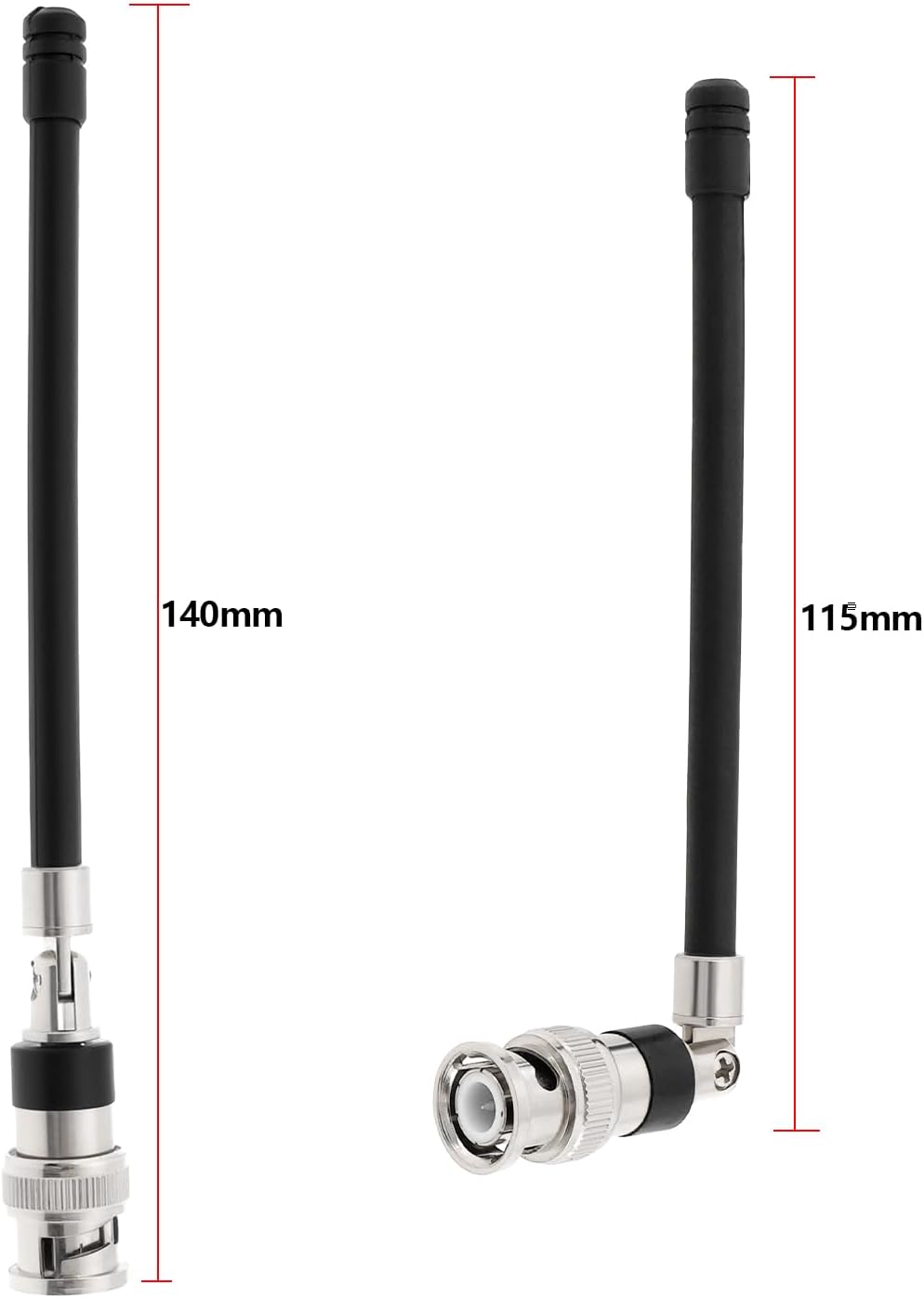 ECSiNG 2 Stück 1/4 Wellenantenne Ersatzteil UHF 400 Bis 900 MHz Mikrohpne-Antenne Kompatibel mit Shu