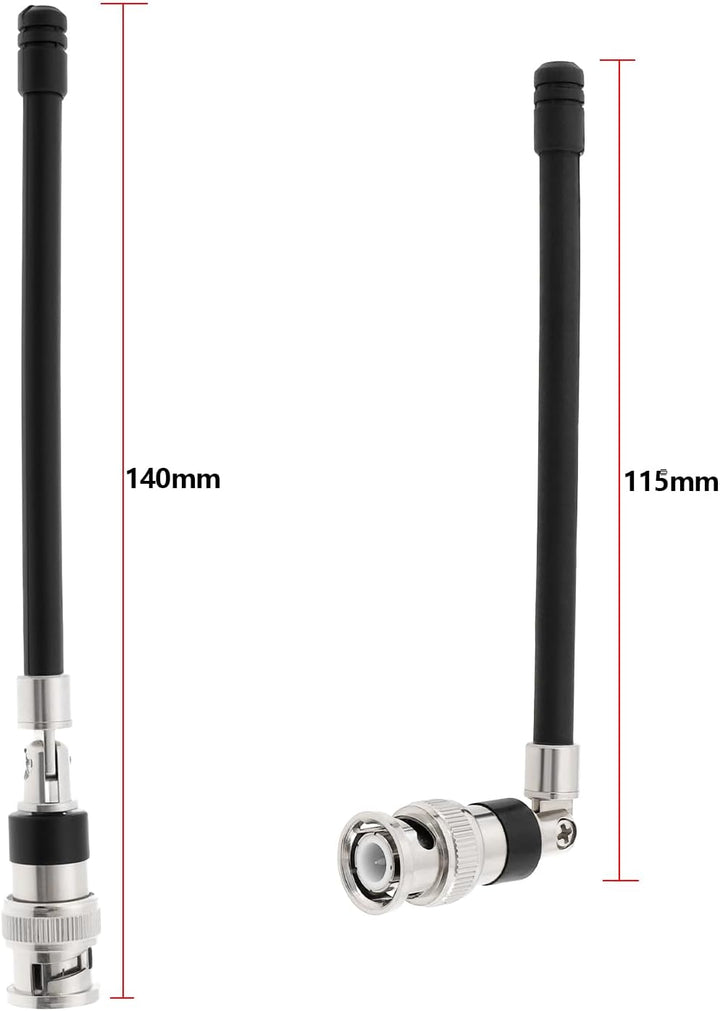 ECSiNG 2 Stück 1/4 Wellenantenne Ersatzteil UHF 400 Bis 900 MHz Mikrohpne-Antenne Kompatibel mit Shu