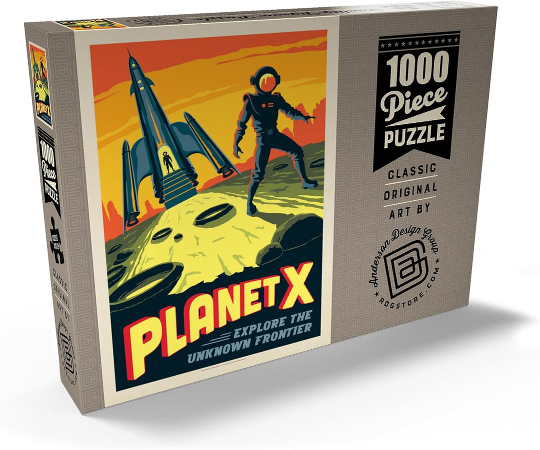 Planet X, Vintage Poster - Premium 1000 Teile Puzzle - MyPuzzle Sonderkollektion von Anderson Design