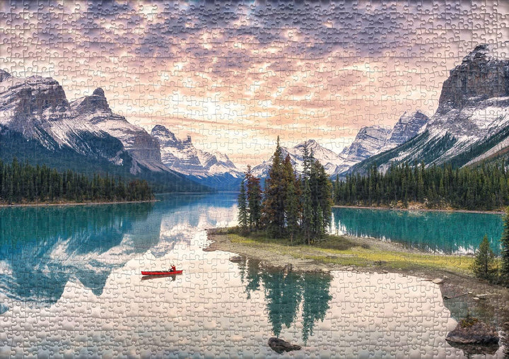 Ulmer Puzzleschmiede - Puzzle „Einsamkeit“ – klassisches Landschaftspuzzle mit 1000 Teilen - einsame