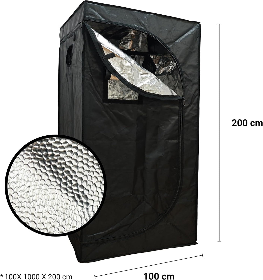 Anzuchtschrank für den Innenbereich, reflektierende Wände aus 99% Mylar, Gewächshaus für Pflanzen, w