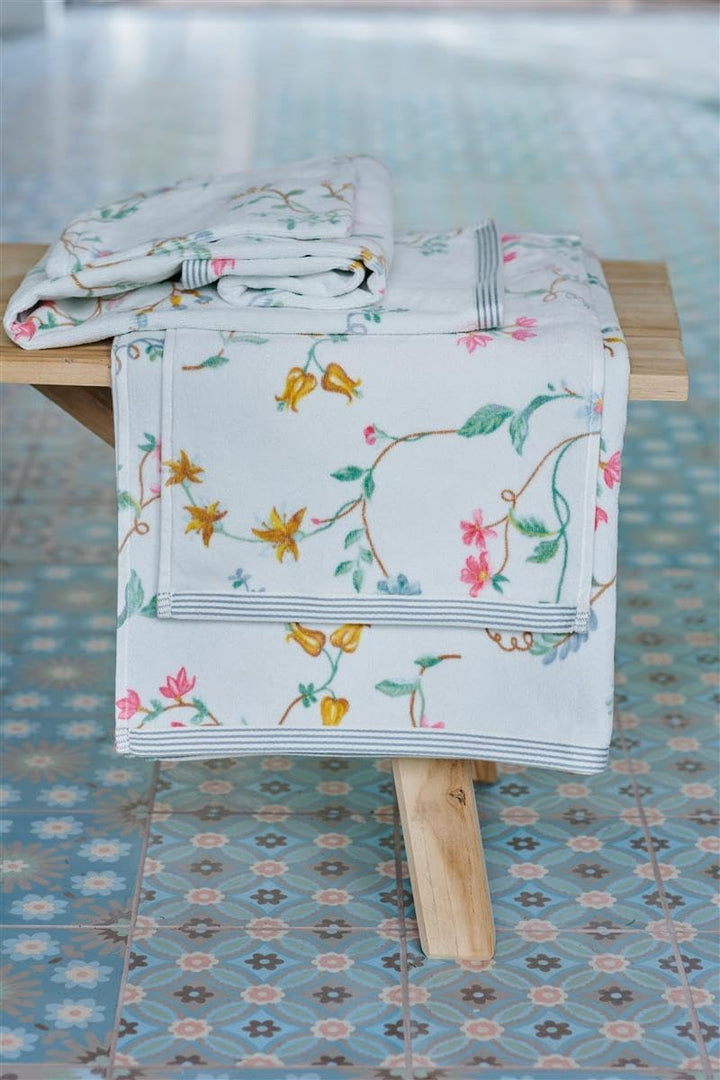 Pip Duschtuch Les Fleurs Farbe White Grösse 70x140cm Duschtuch 70 x 140 cm, Duschtuch 70 x 140 cm