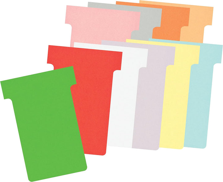 Nobo T-Karten Büro Planungsset, Wandmontage, Haftnotizen Set mit 7 Spalten & 24 Slots, Grösse 2, ink