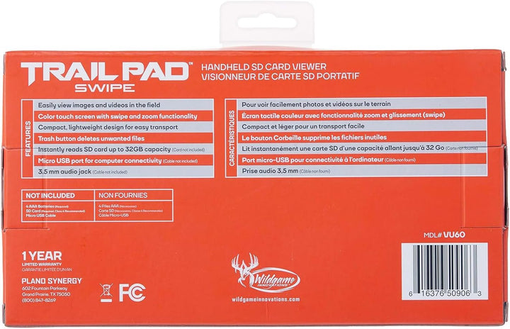 Wildgame Innovations Trail Pad | VU60 SD-Kartenleser mit Touchscreen, Braun, Braun