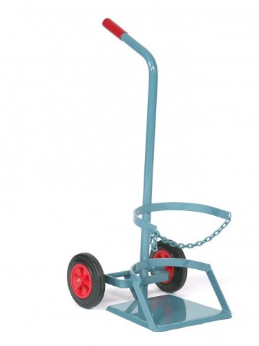 NIES Modellserie F1 Flaschenwagen für 11 kg Propan Ø 320, Variante:Mit Standplatte und Vollgummireif