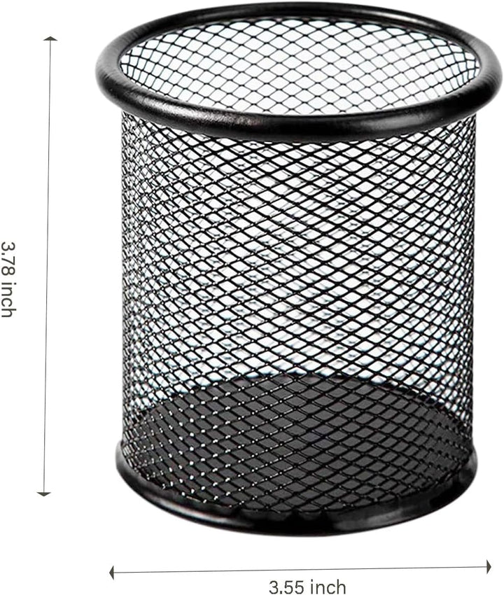 Snow Cooler Stifthalter aus Netzstoff für Schreibtisch, Büro, Stifteorganizer, Schwarz, 4 Stück 4er-